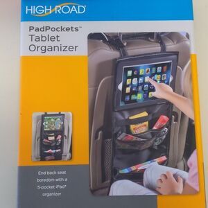 High Road pad pockets tablet organizer back seat